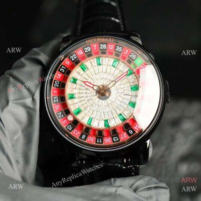 Swiss Copy Jacob and Co Casino Tourbillon Baguette Diamond Dial Watches